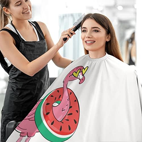 Erkekler Kadınlar için büyük Saç Kesme Pelerin,Karikatür Flamingo Glitter Sloganı Ayarlanabilir Kapatma ile Salon Pelerinler Unisex