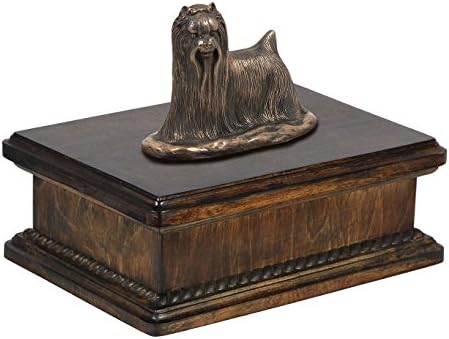 Yorkshire Terrier, Anıt, Köpek Külleri için urn, Köpek Heykeli ile, Özel, ArtDog