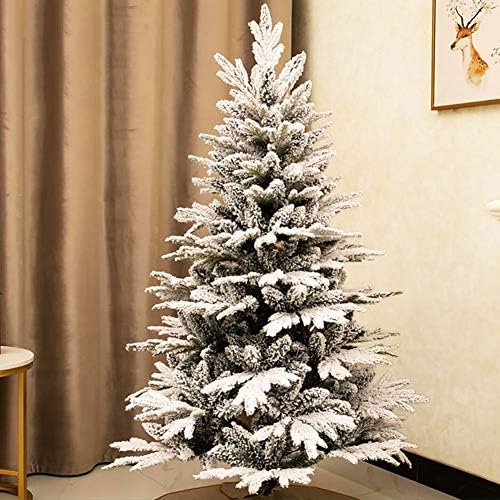 ZPEE Beyaz Kar Akın Noel Ağacı, Malzeme PVC Çam Ağacı Metal Standı ile Montajı kolay noel dekorasyonları Aydınlatılmamış Çıplak Ağaç-2.1