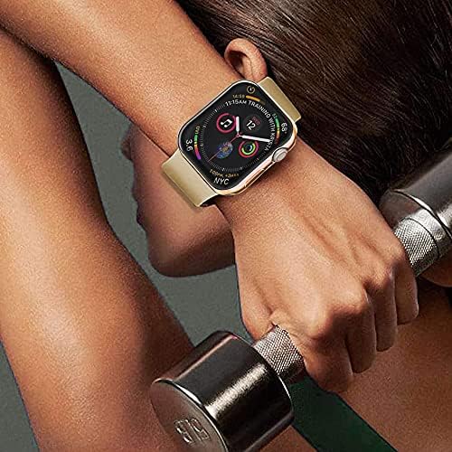 Apple Watch Serisi SE için PROATL 360 Derece Kılıf/6/5/4/3/2/1 Ekran Koruyucu 38mm 42mm 40mm 44mm, [2 Paket] Yumuşak TPU All-Around