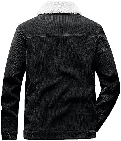 ADSSDQ Uzun Kollu Moda Ceket Erkekler Sonbahar İş Düz Renk Konfor Yaka Ceketler Düğmeleri ile Donatılmış Corduroy9