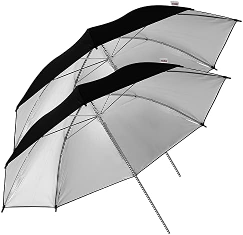 Godox 33 inç/84 cm Fotoğraf Siyah/Gümüş Şemsiye, Siyah/Gümüş Yansıtıcı Şemsiye Stüdyo Fotoğrafçılığı Şemsiye Fotoğraf, stüdyo Çekim