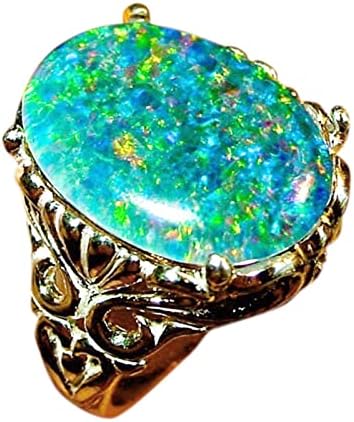 Kadın Promise Yüzükler Vintage Opal Nişan Yüzüğü Kadınlar için Moda Vintage Düğün Band Kadınlar için Eşleşen Yüzükler alyanslar