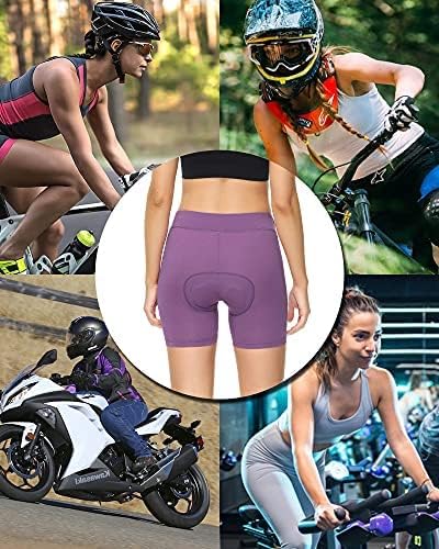 DEALYORK Yastıklı bisiklet şortları Kadın, Bisiklet İç Çamaşırı ile 3D Dolgu, Bisiklet Şort Kadın Yastıklı, Hafif Nefes Tasarım