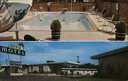 Oasis Motel Tapınağı, Teksas TX Orijinal Vintage Kartpostal