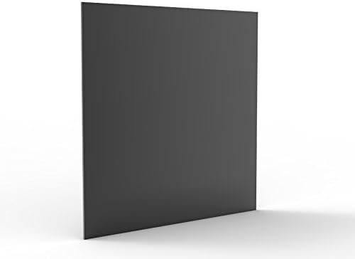 FixtureDisplays® 12 x 12 x 1/8(Kalınlık) Siyah Akrilik Pleksiglas Lucite Levha 16033-NPF-SL