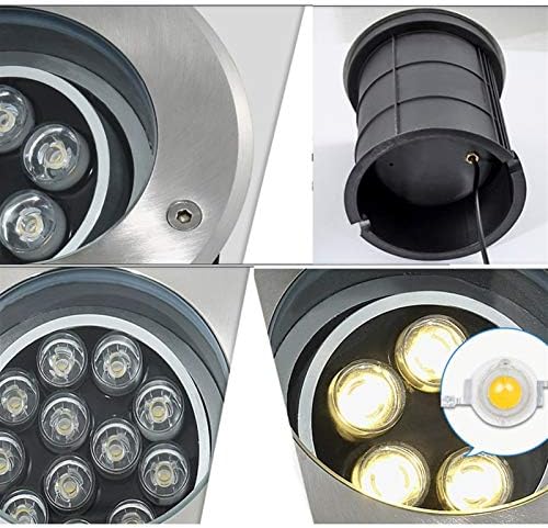 WZYJLyds yeraltı ışık LED iç ayarlanabilir açı LED Decking ışıklar 85-265 V açık IP67 su geçirmez renkli ışık bahçe bina dış duvar