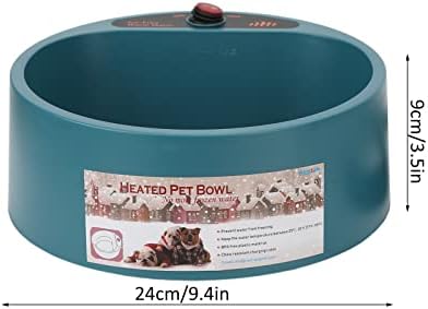 Kedi ısıtmalı su kasesi, ısıtmalı evcil hayvan kasesi BPA ücretsiz PSE fişi için tavuk için 110-130V