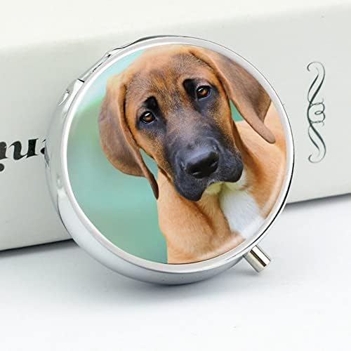 Hap Dağıtıcı Köpek Hap Kutusu Taşınabilir Metal Hap Kutusu Hap/Vitamin/Takviyeleri/Balık Yağı 5cm