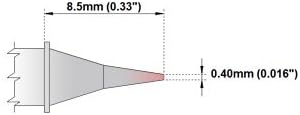 Metcal STTC-122 için değiştirilebilir Thermaltronics M7CS152 Konik Keskin 0,4 mm (0,016 inç)