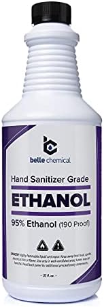 Belle Kimyasal Tıbbi Sınıf Etanol - %95 Etil Alkol - El Dezenfektanı Üretimi için-Fermantasyon Kokusu Yok-Metanol İçermez