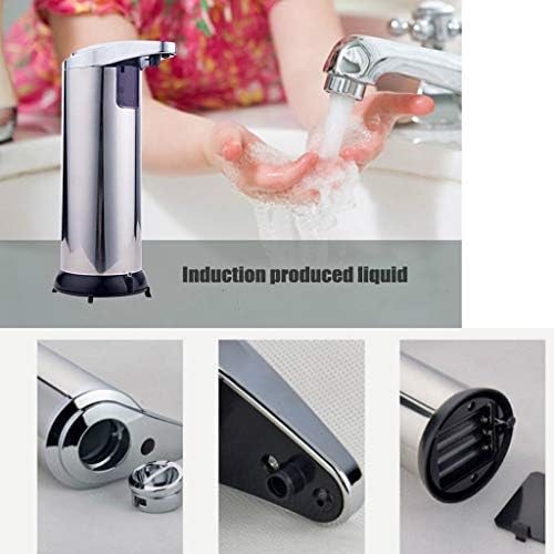 Sabunluklar Otomatik Sıvı Dağıtıcı Pompası Kızılötesi Algılama Paslanmaz Çelik Losyon Şişesi Tutucu şampuanlık Banyo Köpüğü Tezgah