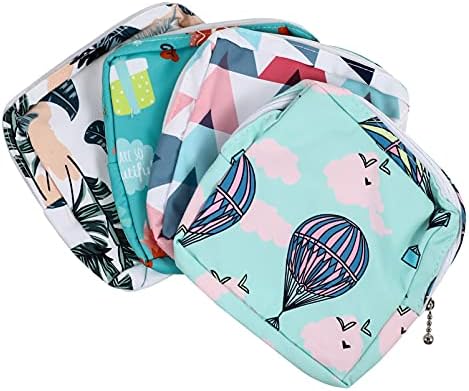 Healifty Havlu Seti 20 adet Toplamak Depolama Fermuar için: Pamuk Bayanlar Kılıfı Adet Çanta Yıkanabilir Organizatörler Çanta Tamponlar