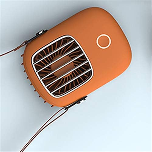 YCZDG USB Mini El Soğutma asılı Boyun Küçük Fan Tembel Spor Taşınabilir Fan (Renk: Turuncu)