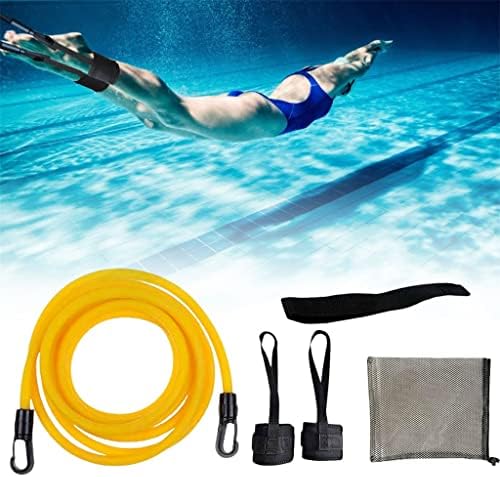 JYDBRT Ayarlanabilir Yüzmek Eğitim Direnci Elastik Kemer Yüzme Egzersiz emniyet halatı Lateks Tüpler (Renk: Sarı, Boyutu: Bir Boyut)