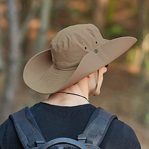Moda Erkek Katlanabilir güneş şapkası Su Geçirmez Güneş Koruma Balıkçı Kap Geniş Birm Boonie Şapka Balıkçılık Yürüyüş Bahçe