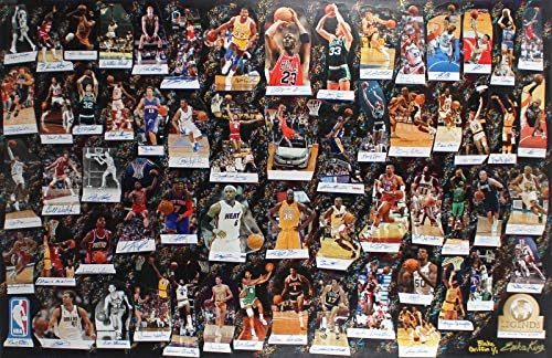2013 NBA 60 En Büyük NBA Basketbol Efsaneleri İmzalı Litografi JSA BB53953 - İmzalı NBA Sanatı