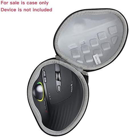 Hermitshell Sert Seyahat Çantası RGB Kablosuz Trackball Fare ProtoArc EM01 2.4 G Bluetooth Ergonomik Şarj Edilebilir Rollerball Fare