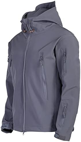 Sunaeı Unisex-kadın Softshell Ceket Açık Polar Sıcak Su Geçirmez Yağmurluk Gevşek Dağ Yürüyüş seyahat kapüşonlu Ceket
