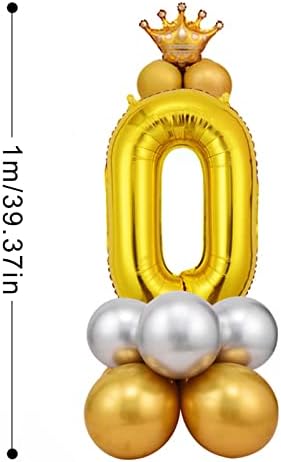 DIY Balonlar Parti Dekorasyon Doğum Günü Partisi Folyo Balonlar 32 İnç Dijital Harf Balonlar 12 İnç Siyah (G, Bir Boyut)