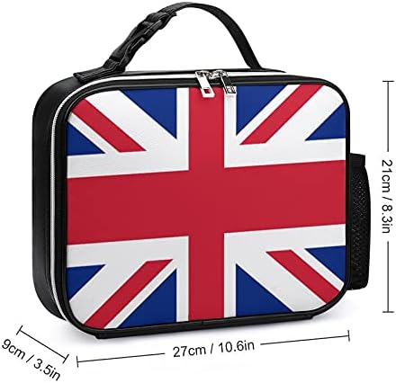 Ingiliz İngiltere Bayrağı Kullanımlık yemek taşıma çantası Yalıtımlı öğle yemeği kutu konteyner Ofis İşleri İçin Piknik Seyahat Kolu