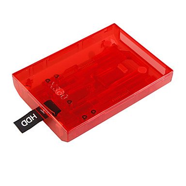 Xbox 360 Slim için NingB HDD Sabit Disk Sürücüsü Kılıfı (Şeffaf Kırmızı)
