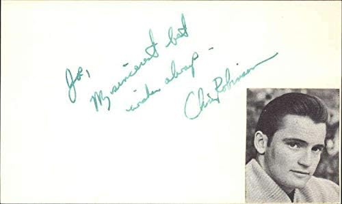 Chris Robinson Oyuncusu 3 x 5 İndeks Kartı İmzaladı-MLB İmzaları Kesti