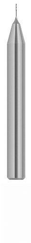 Magafor Katı Karbür Yüksek Hassasiyetli Mikro Rayba, Spiral Flüt, Yuvarlak Sap, 0.595 mm (1'li paket)