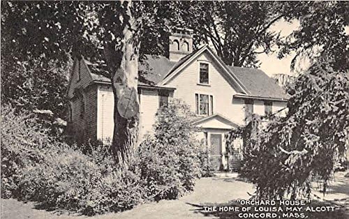 Orchard House Louisa May Alcott'un Evi Concord Massachusetts Kartpostalı
