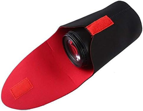 Kamera Aksesuar Çantası SLR Kamera Lens Paketi Kalınlaşma Darbeye Dayanıklı Neopren Lens saklama çantası Yapışkan Kesinti, Çap: 80mm,