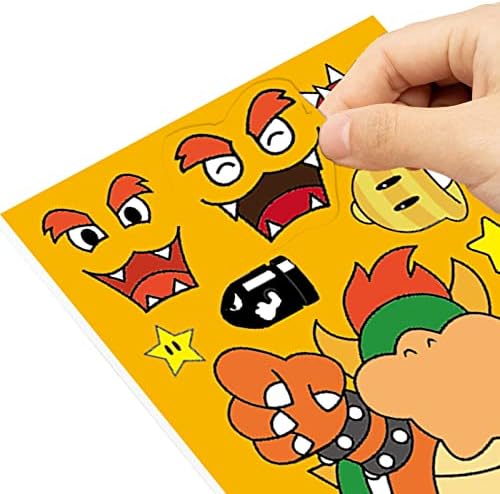 Kardeşler Oyunu Sticker 36 Levhalar Süper Bros Çıkartmalar Kendi Yapmak Süper Bros Yüz Çıkartmalar Levha Süper Bros DIY Zanaat Hediyeler