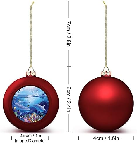 Yunuslar Wnonderland Noel Topu askı süsleri Xams Ağacı Dekorasyon Tatil Partisi için