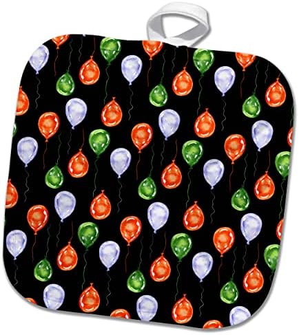 Suluboya Balonlar Desen-Potholders 3dRose Sevimli Aziz Patrick Günü Görüntüsü (phl-375392-1)