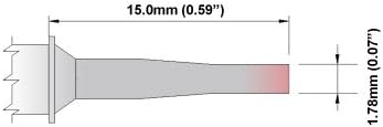 Thermaltronics M8LR403 Keski 60deg Uzun Erişim 1.78 mm (0.07 inç) için değiştirilebilir Metal STTC-842