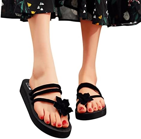 Kadınlar için terlik Şık yazlık terlik Kadınlar Bayanlar İçin Bohemian Takozlar Terlik Rahat plaj ayakkabısı Flip Flop Sandalet Ayakkabı