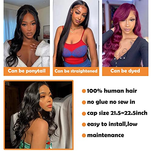 FASCARA dantel ön peruk insan saçı Vücut Dalga 13x4 HD Şeffaf dantel ön peruk Siyah Kadınlar İçin 180 % Yoğunluk ön peruk insan saçı