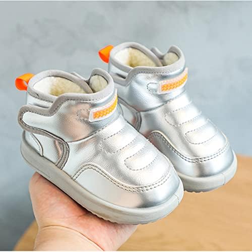 Bebek Ayakkabıları Toddler Çizmeler Moda Yumuşak Alt Toddler Ayakkabı Artı Kadife Kalın Kaymaz Büyük Pamuk Sevimli Toddler Ayakkabı