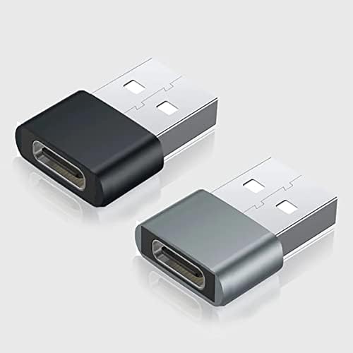 USB-C Dişi USB Erkek Hızlı Adaptör, Şarj Cihazı, senkronizasyon, Klavye, Fare, Zip, Gamepad, pd(2 paket)Gibi OTG Cihazları için Sony
