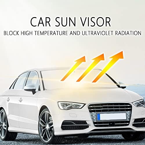 Araç ön camı Güneş gölge-Taşınabilir katlanır güçlü UV ve ısıya dayanıklı güneş Engelleyici-Araba serin tutar,Evrensel Ön cam Kapak