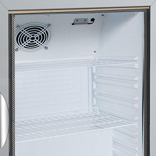 DUURA DGMW3. 5RA DGMW3. 5R 24 inç Merchandiser Tezgah Üstü Buzdolabı Kilitli ve Okunması Kolay Dijital Sıcaklık Göstergeli Çok Bölmeli