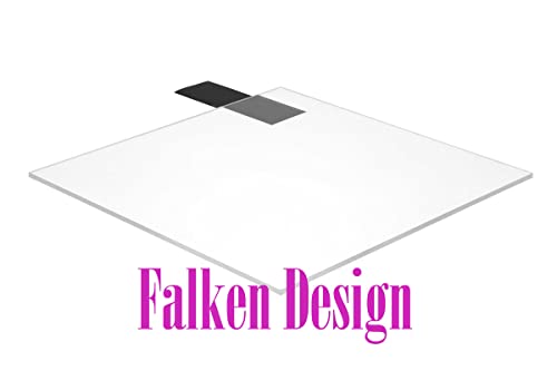 Falken Tasarım Pleksiglas Akrilik Levha - Şeffaf -3/16 inç Kalınlığında - 36 x 48 inç