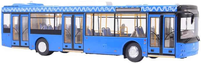 Başlangıç Ölçekli Modeller Rus şehir otobüsü MAZ-203 Mosgortrans Mavi 1/43 ABS Kamyon Önceden Yapılmış Model