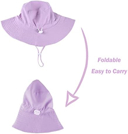 Saniripple Bebek güneş şapkası UPF 50 + Güneş Koruma Ayarlanabilir Geniş Ağız Kova Yürümeye Başlayan Şapka plaj şapkaları Bebek için