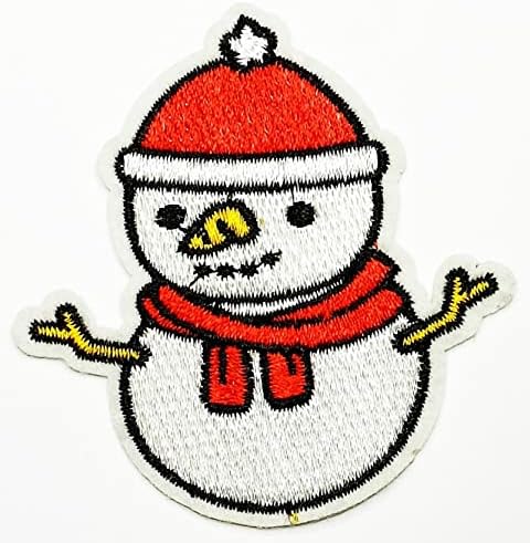 Kleenplus 3 Adet. X'mas Noel Kardan Adam Kar Adam Vücut Yama İşlemeli Rozet Demir On Dikmek Amblemi Ceketler Kot Pantolon Sırt Çantaları