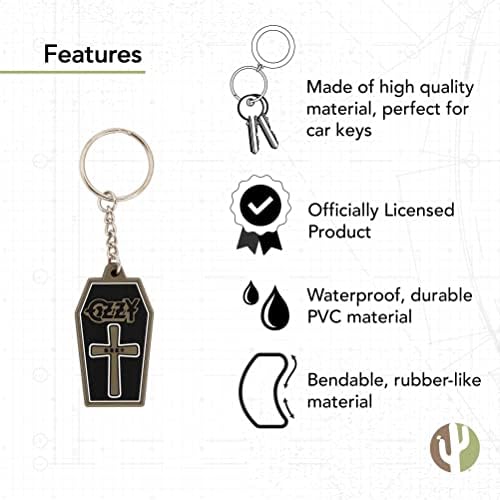 Çöl Kaktüs Ozzy Osbourne Anahtarlık PVC Malzeme Araba Anahtar Tutucu Anahtarlıklar (Tasarım 7)