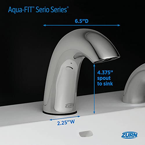 Zurn Aqua-FİT® Serio Series® 1,5 gpm Havalandırıcılı ve Krom Bağlantı Telli Tek Direkli Musluk