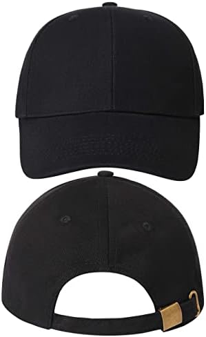 AOSMI 2 Paket Klasik Pamuk Beyzbol Şapkaları Erkekler Kadınlar Ayarlanabilir Top Kapaklar Açık Egzersiz / Spor / Golf / Koşu