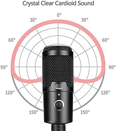 Kayıt, Akış ve Toplantılar için Standlı Adesso Xtream M4 Kardioid usb'li mikrofon