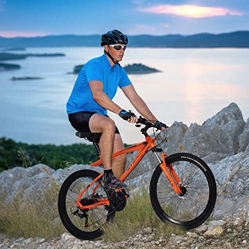 ıOPQO Dağ Bisikleti, yetişkinler için 26 İnç Jantlar 21 Hız Bisiklet Erkekler ve Kadınlar Açık Moda Alüminyum