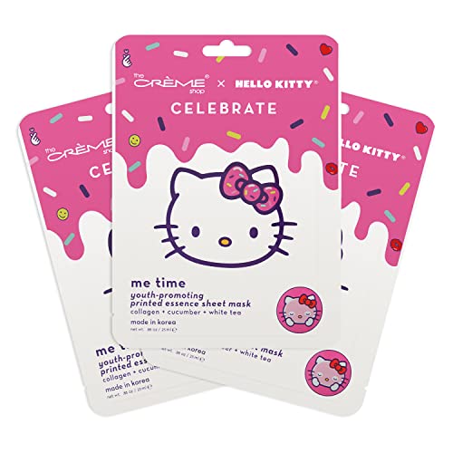 Krem Dükkanı / Hello Kitty KUTLAMA Zamanı! Gençliği Teşvik Eden Yaprak Maskesi (3'lü Paket)